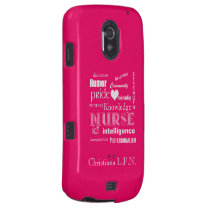 Nurse Pride Attributes Personalize Name /Hot Pink Galaxy Nexus Covers