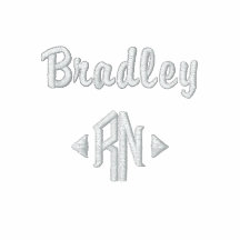 Nurse-R.N. Monogram+Personalize Name Embroidered Hoodie