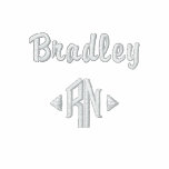 Nurse-R.N. Monogram Personalize Name Embroidered Hoodie