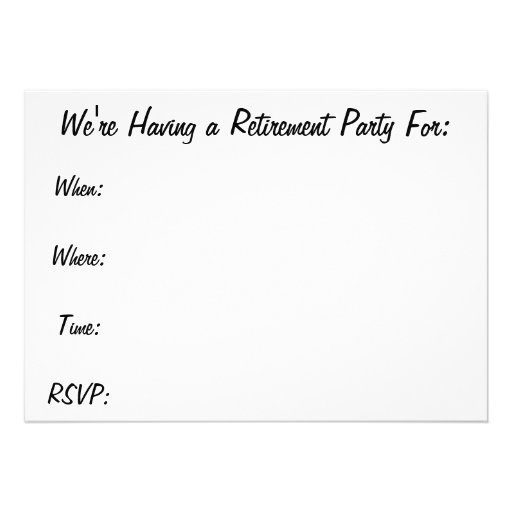 Nurse Retirement Party Invitations