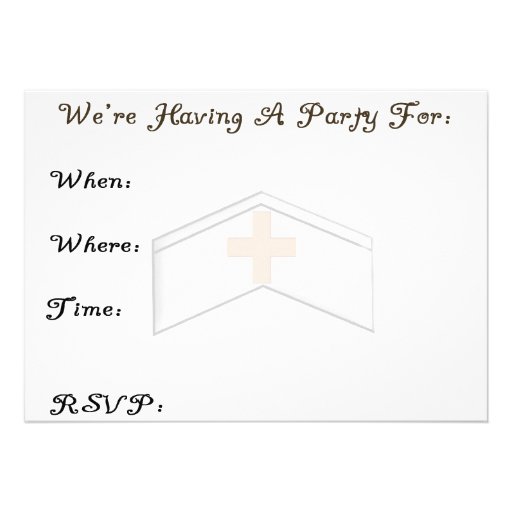 NURSE Retirement Party Invitations