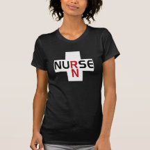 NURSE RN ON WHITE SHIRTS
