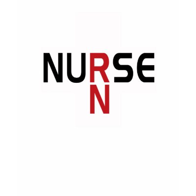 NURSE RN ON WHITE T SHIRT by NurseBoutique