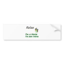 Nurse say "Relax" bumper stickers by occupationalgifts Nurse say "Relax" bumper stickers