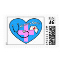 nurse stamp blue heart