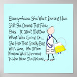 Nurse Story Art Poster  "Foley Bag"--Hilarious posters