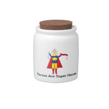Nurse Superhero (Blonde) Candy Jar