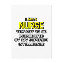 Nurse...Superior Intelligence Postcard