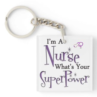 Nurse Superpower Acrylic Keychain
