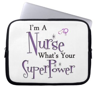 Nurse Superpower Computer Sleeve