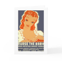 Nurse The Baby 1938 WPA Greeting Cards