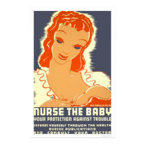 Nurse The Baby 1938 WPA posters