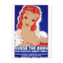 Nurse the baby Breast Feeding WPA Poster Post Cards