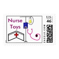 Nurse Toys Postage Stamp by gailg1957 Nurse Toys Postage Stamp