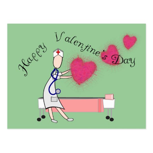 Nurse Valentine Ts Happy Valentines Day Postcard Zazzle