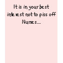Nurse Warning t-shirts