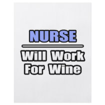 Nurse...Will Work For Wine Personalized Flyer