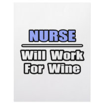 Nurse...Will Work For Wine letterhead by nurseshirts Nurse...Will Work For Wine letterhead
