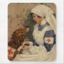 Nurse with Golden Retriever 1917
