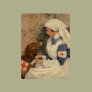 Nurse with Golden Retriever - Vintage