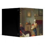 Nursemaid with baby in an interior binders