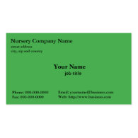 Nursery company business cards business card template