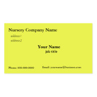 Nursery company business cards business card
