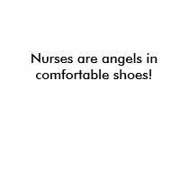 Nurses are angels in comfortable shoes t-shirts