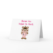 Nurses Are Angels On Earth Greeting Card