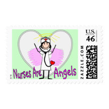 Nurses Are Angels Postage