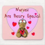 Nurses are BEARY Special  Teddy Bear Gifts Mouse Pads