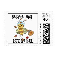 Nurses Are Bee-utiful T-shirts and Gifts Stamps