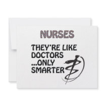 NURSES ARE SMARTER THAN DOCTORS invitations by occupationalgifts NURSES ARE SMARTER THAN DOCTORS invitations