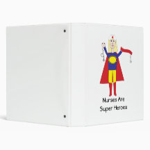 Nurses Are Super Heroes (Blonde) Avery Binder