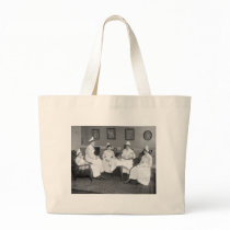 Nurses at Tea, early 1900s Canvas Bag