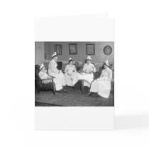 Nurses at Tea, early 1900s Card