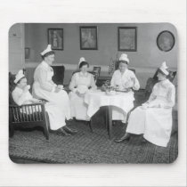 Nurses at Tea, early 1900s Mouse Pads