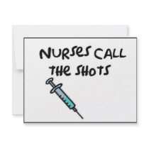 Nurses call the shots custom invites