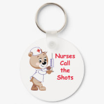 Nurses Call the Shots - Nurse Bear keychains