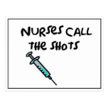 Nurses call the shots post card