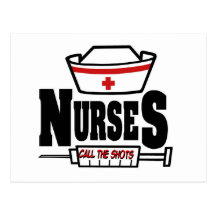 Nurses Call The Shots Postcard
