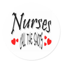 Nurses call the shots stickers