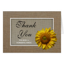 Nurses Day Greeting Card -- Sunflower