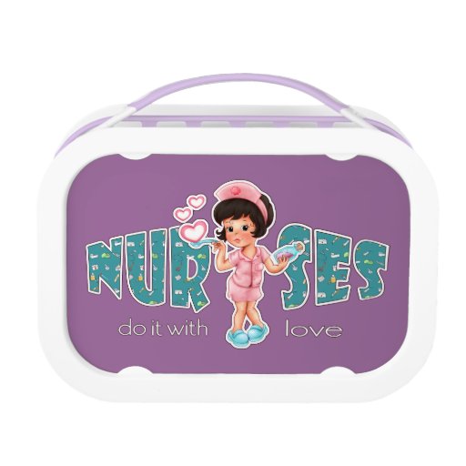 Nurses do it with Love. Nurse Lunch Box Zazzle