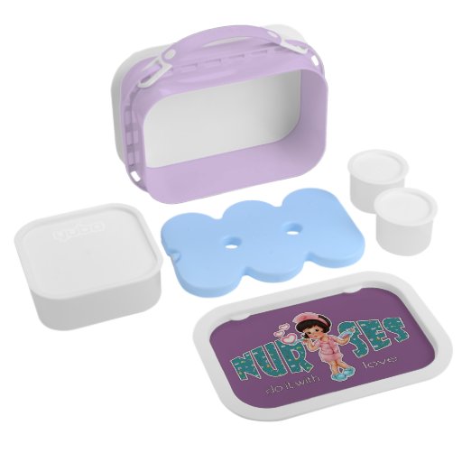 Nurses do it with Love. Nurse Lunch Box Zazzle