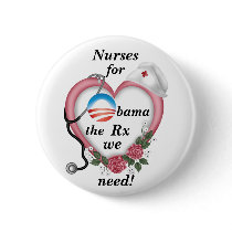 Nurses for Obama buttons by SweetRascal Nurses for Obama buttons