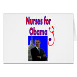 Nurses for OBAMA--President Obama Gifts Greeting Cards
