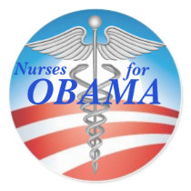 Nurses for OBAMA stickers by SweetRascal Nurses for OBAMA stickers