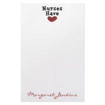 Nurses Have Heart Stationery by SharonRhea