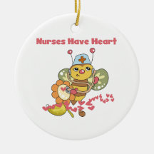 Nurses Have Heart T-shirts and Gifts Ornament